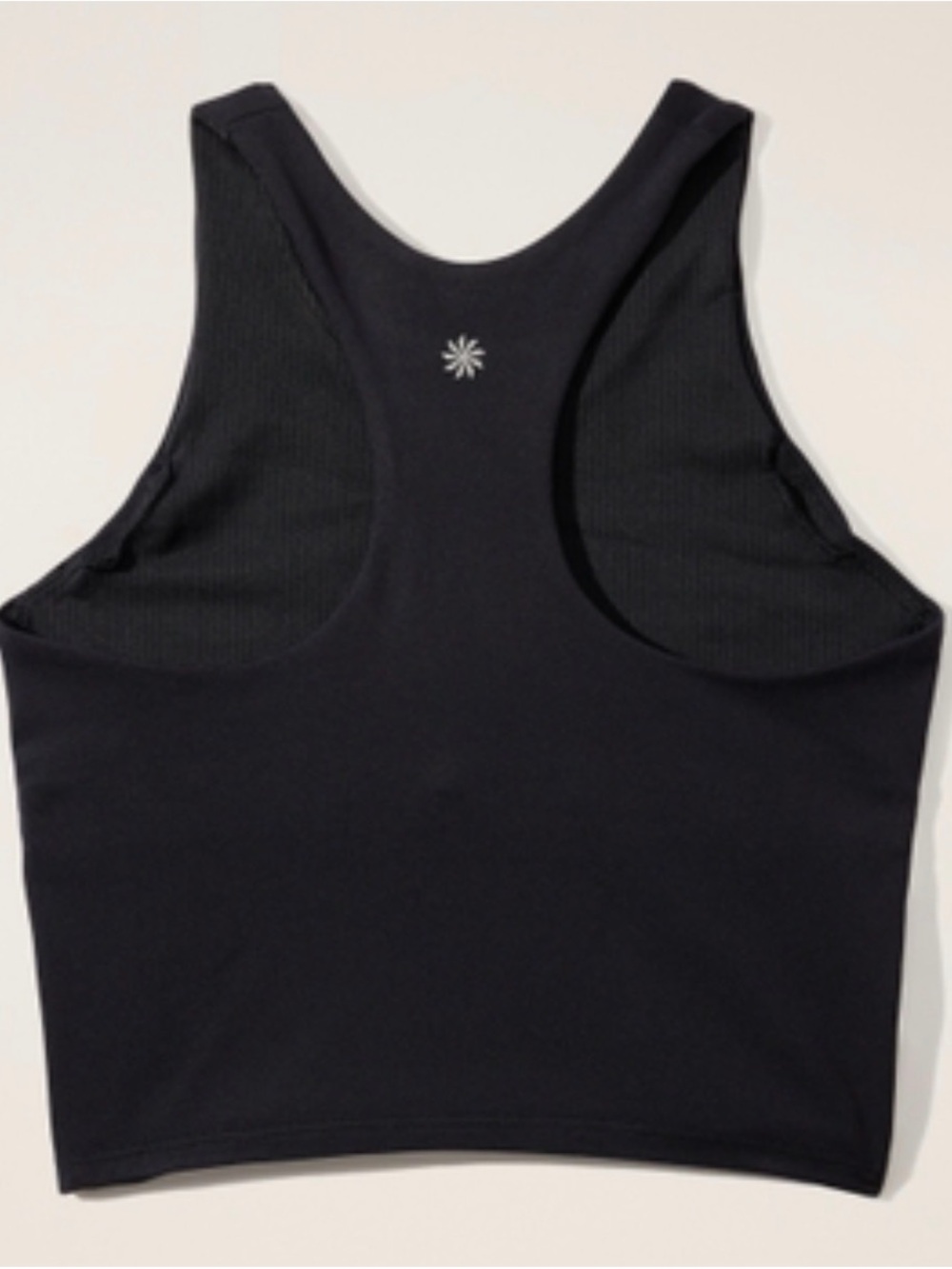 Athleta Black Racerback Crop Tank